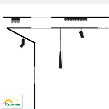 magnetic track light wide 20mm Surface mounted